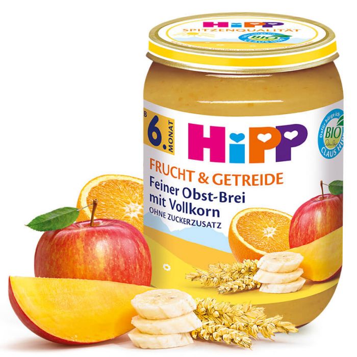 HIPP 4800 Bio Jemná ovocká kaše a cereálie po 6. měs, 190 g