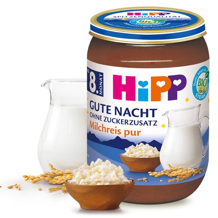 HIPP 5535 Bio Dobrou noc mléčná rýže po 8. měs, 190 g