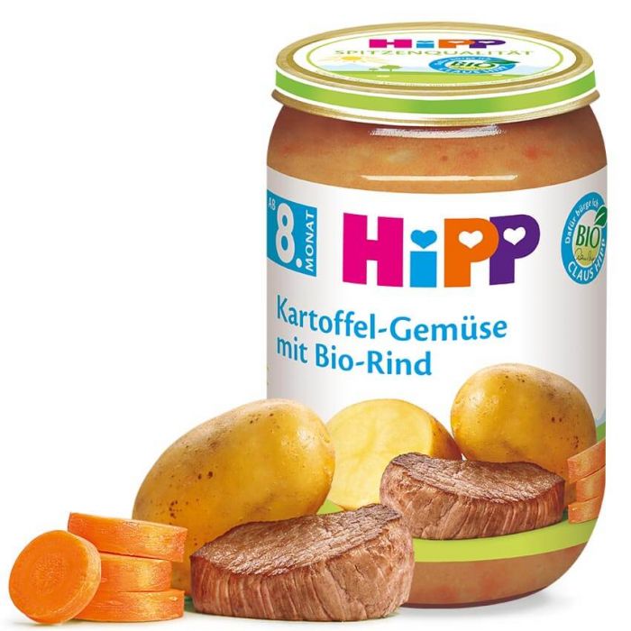 HIPP 6500 Bio Brambory, zelenina a Bio-hovězí po 8. měs, 220 g