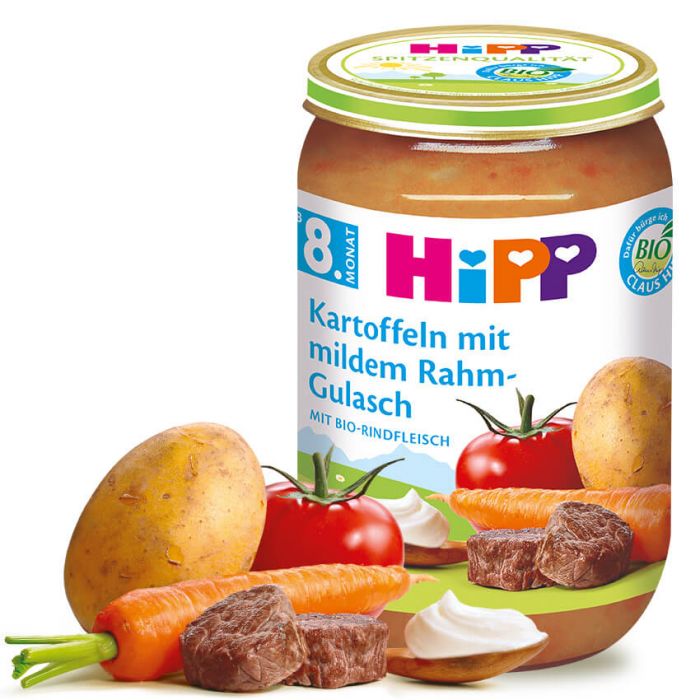 HIPP 6515 Bio Brambory s jemným krémovým gulášem po 8. měs, 220 g