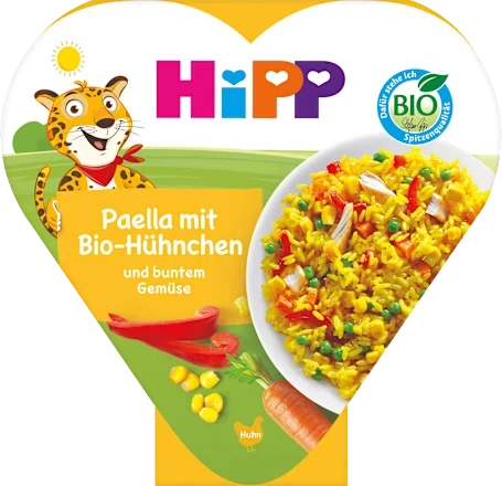 HIPP Bio Paella s pestrou zeleninou a Bio-kuře 250 g