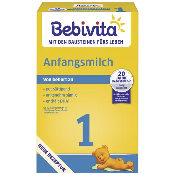 BEBIVITA 1 počáteční kojenecké mléko od narození, 0,5 kg