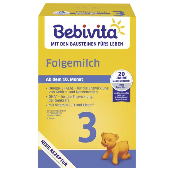 BEBIVITA 3 následné mléko od 10. měsíce, 0,5 kg