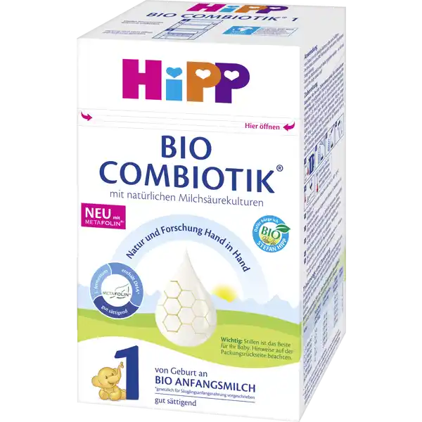 HIPP 1 Bio Combiotik počáteční kojenecké mléko od narození, 600 g