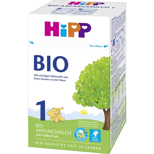 HIPP 1 Bio počáteční kojenecké mléko od narození, 600 g