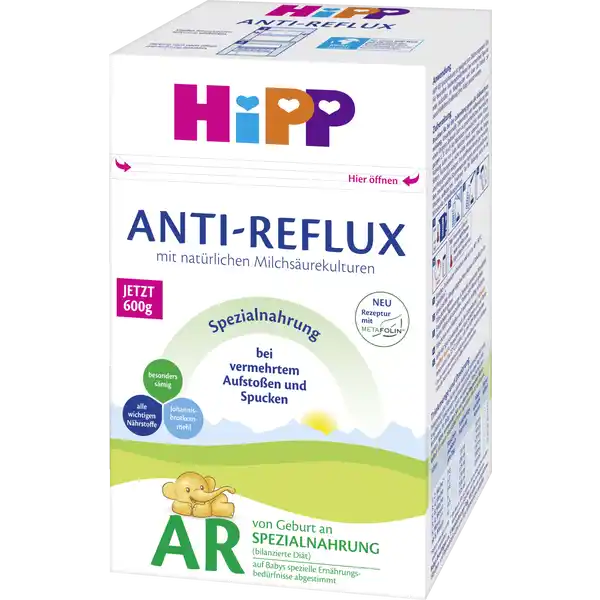 HIPP Bio AR Anti-Reflux speciální kojenecké mléko od narození, 600 g