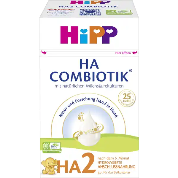 HIPP HA 2 Combiotik pokračovací kojenecké mléko od 7. měs, 600g