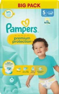 PAMPERS Premium protection, velikost 5 Junior, 11-16kg, Jumbo Pack, 44 ks