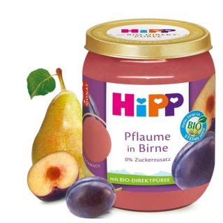 HIPP 4395 Bio Švestka a hruška od 5. měs, 160 g