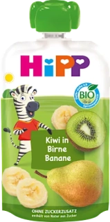 HIPP Bio pytlík Kiwi hruška a banán od 1 roku, 100g