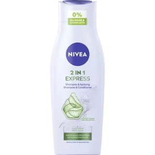 NIVEA šampon 2in1 Express Shampoo & Spülung Glanz Serum, 250 ml