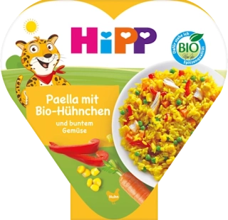HIPP Bio Paella s pestrou zeleninou a Bio-kuře 250 g