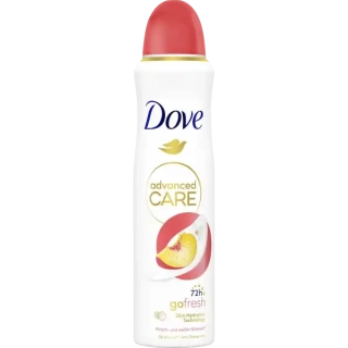 DOVE deo sprej Advanced Care go fresh Pfirsich- und Weiße Blütenduft, 150 ml