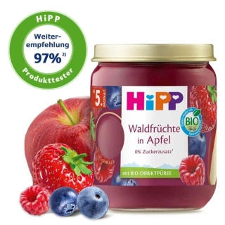 HIPP 4410 Bio Lesní ovoce ajablko od 5. měs, 160 g