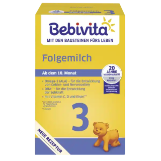 BEBIVITA 3 následné mléko od 10. měsíce, 0,5 kg